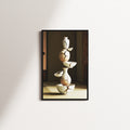 linen vessel — black frame