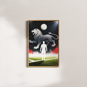 lions play — oak frame