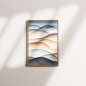 marble break — oak frame