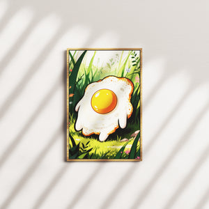 marigold bloom — oak frame