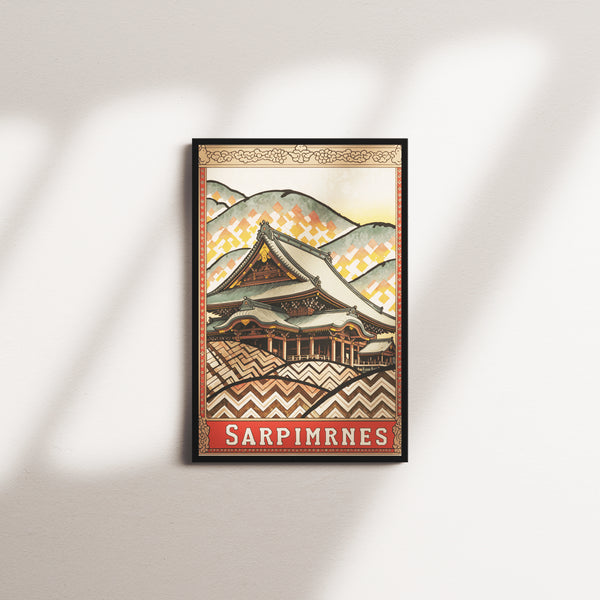 marigold crest variation — black frame