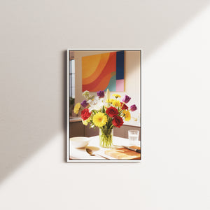 marigold petal — white frame