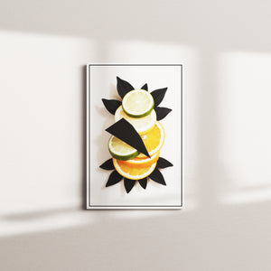 marigold table — white frame