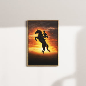 midflight elegance — oak frame