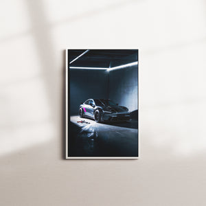 midnight afterglow — white frame