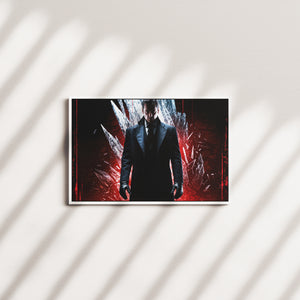 midnight canvas — white frame