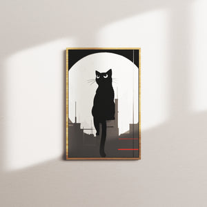 midnight perch — oak frame