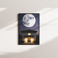 moonlit abode — black frame