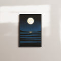 moonlit reflection — black frame