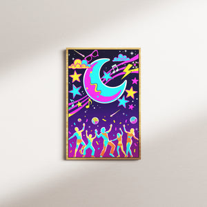moonlit rhapsody — oak frame