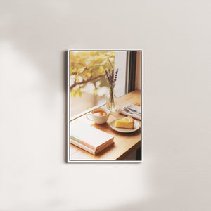 morning whispers — white frame