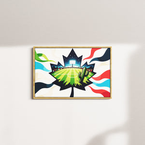 moss hour — oak frame