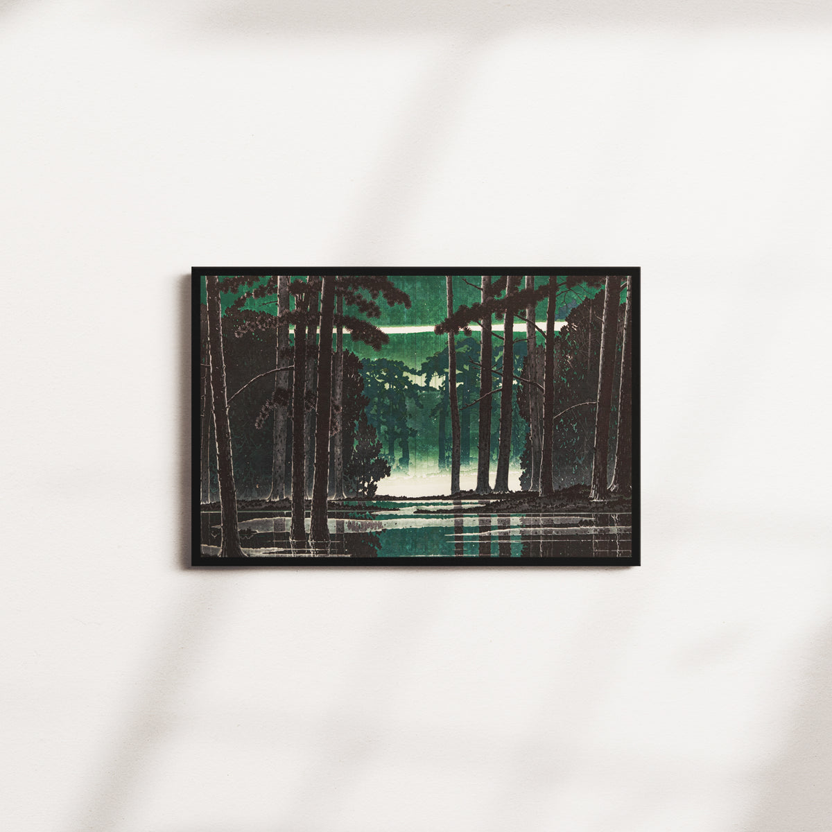 moss pine — black frame