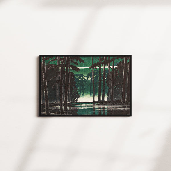 moss pine — black frame