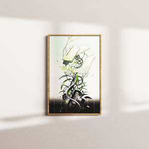 moss shift — oak frame