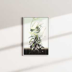 moss shift — white frame