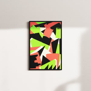 moss structure — black frame