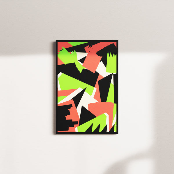 moss structure — black frame