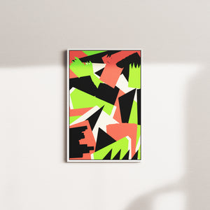 moss structure — white frame
