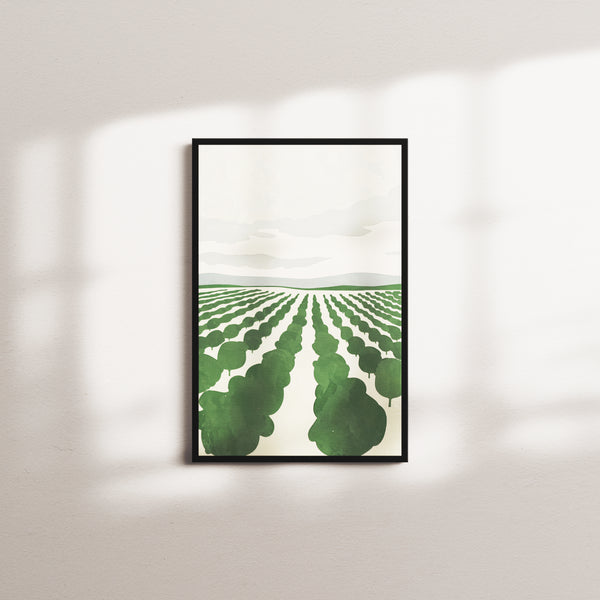 moss veil — black frame