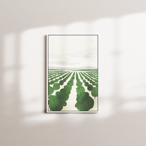moss veil — white frame