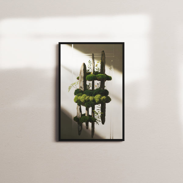 mossy ascension — black frame