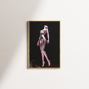 obsidian vigil — oak frame