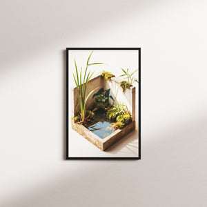 olive crossing nocturne — black frame
