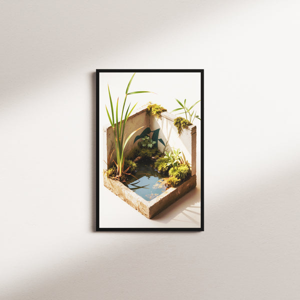 olive crossing nocturne — black frame