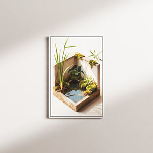 olive crossing nocturne — white frame