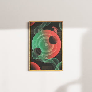 olive current — oak frame