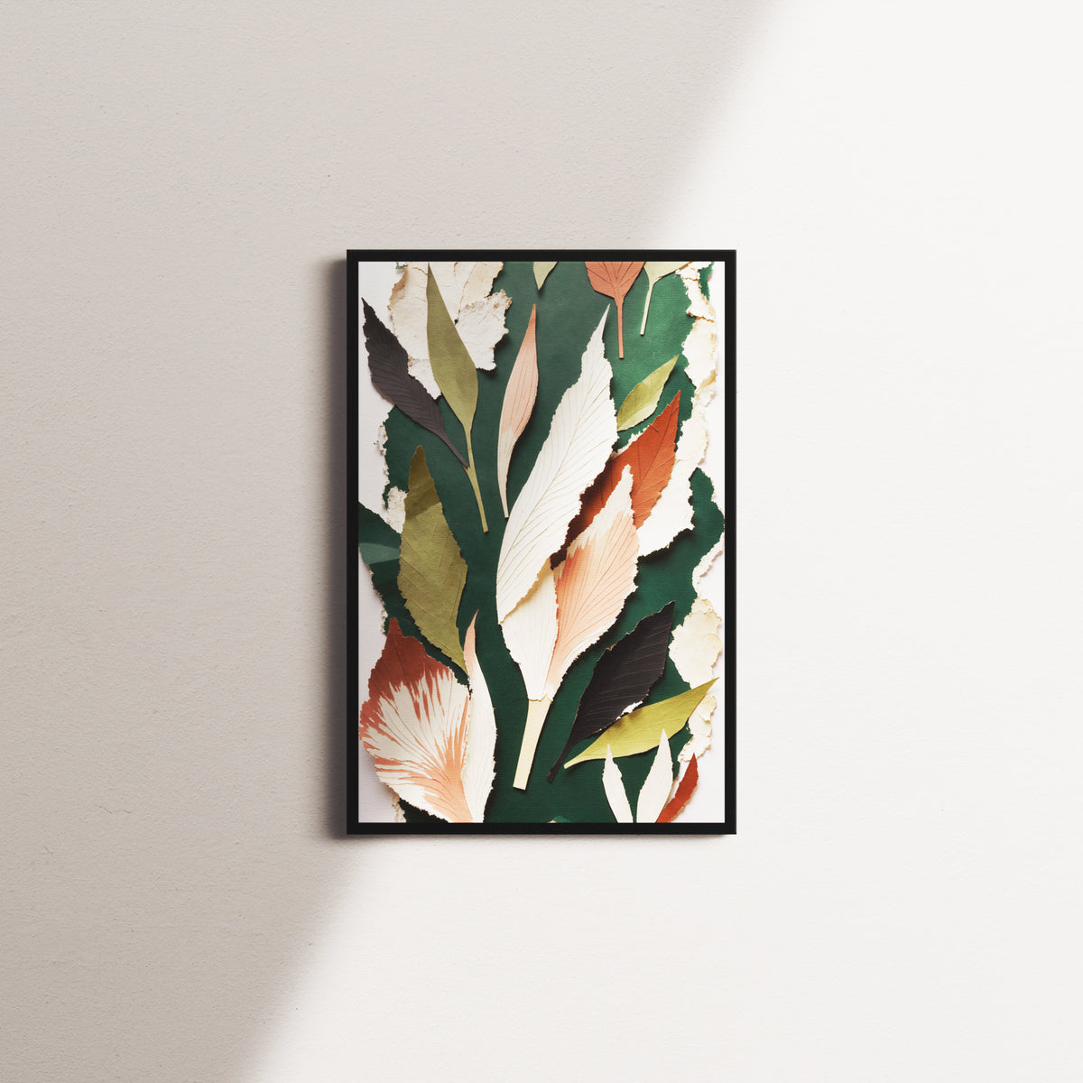 olive emblem — black frame