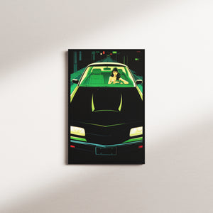 olive facade — black frame