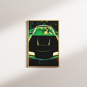 olive facade — oak frame