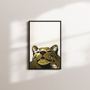 olive horizon — black frame
