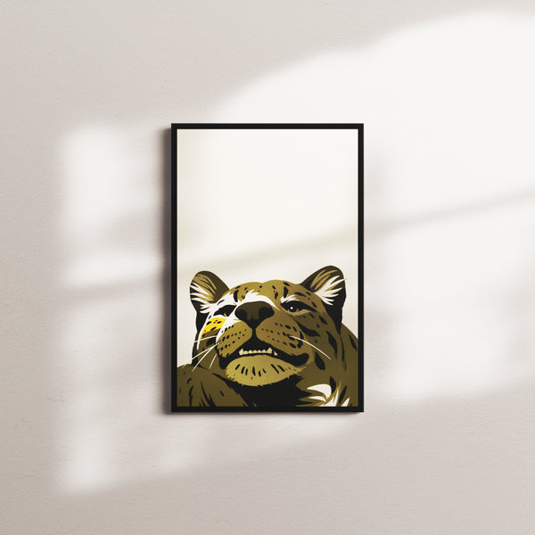 olive horizon — black frame