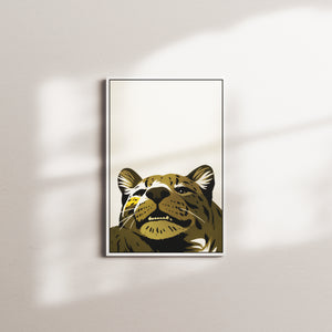 olive horizon — white frame