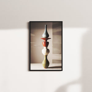 olive vessel — black frame