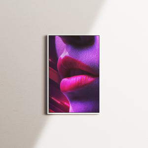 orchid afterglow — white frame