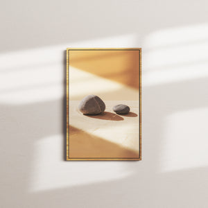 parchment afterglow — oak frame