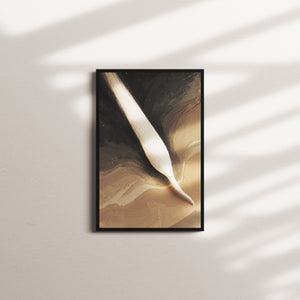 parchment drift — black frame