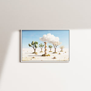 pearl veil — white frame