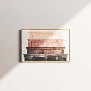 peony facade — oak frame