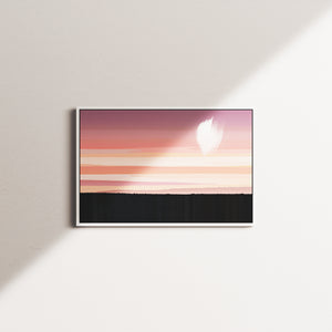 peony hour — white frame