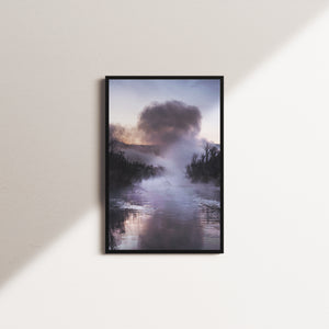 peony pine — black frame