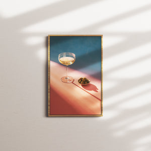 petal afterglow — oak frame