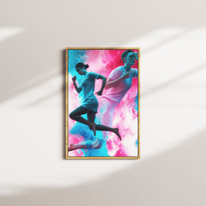 petal bloom — oak frame