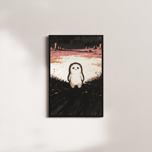 petal drift — black frame