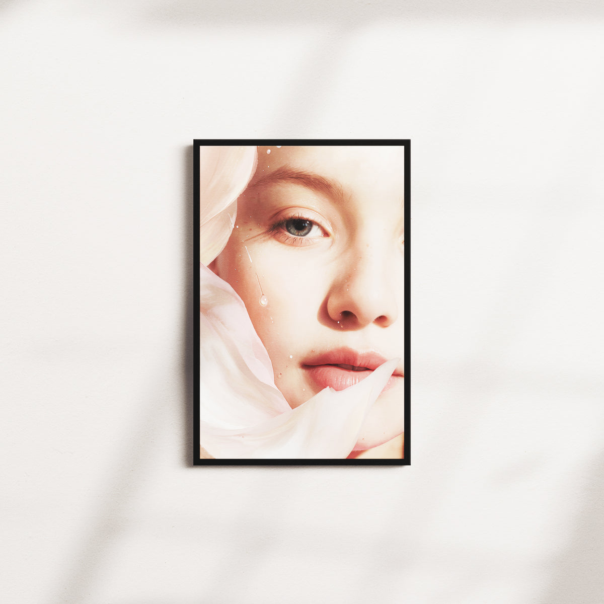 petal emblem — black frame