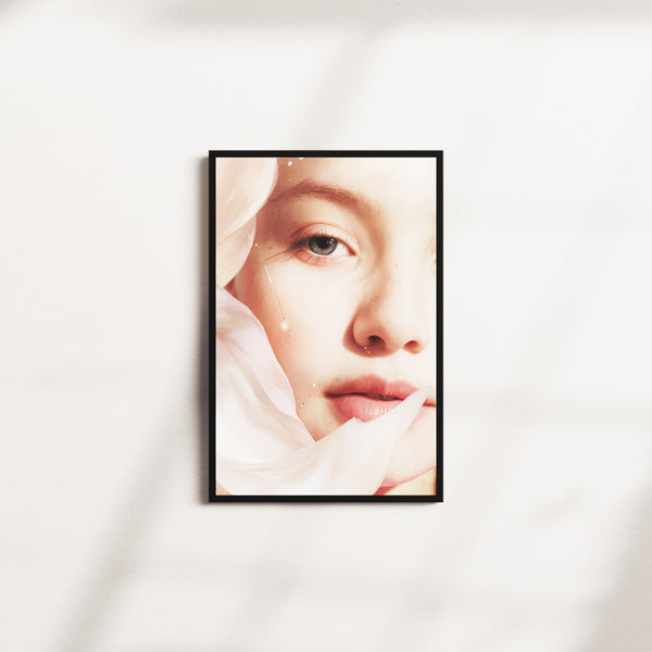 petal emblem — black frame